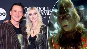 Тейлор Момсен и Джим Керри воссоединились спустя 25 лет после выхода «Гринча»