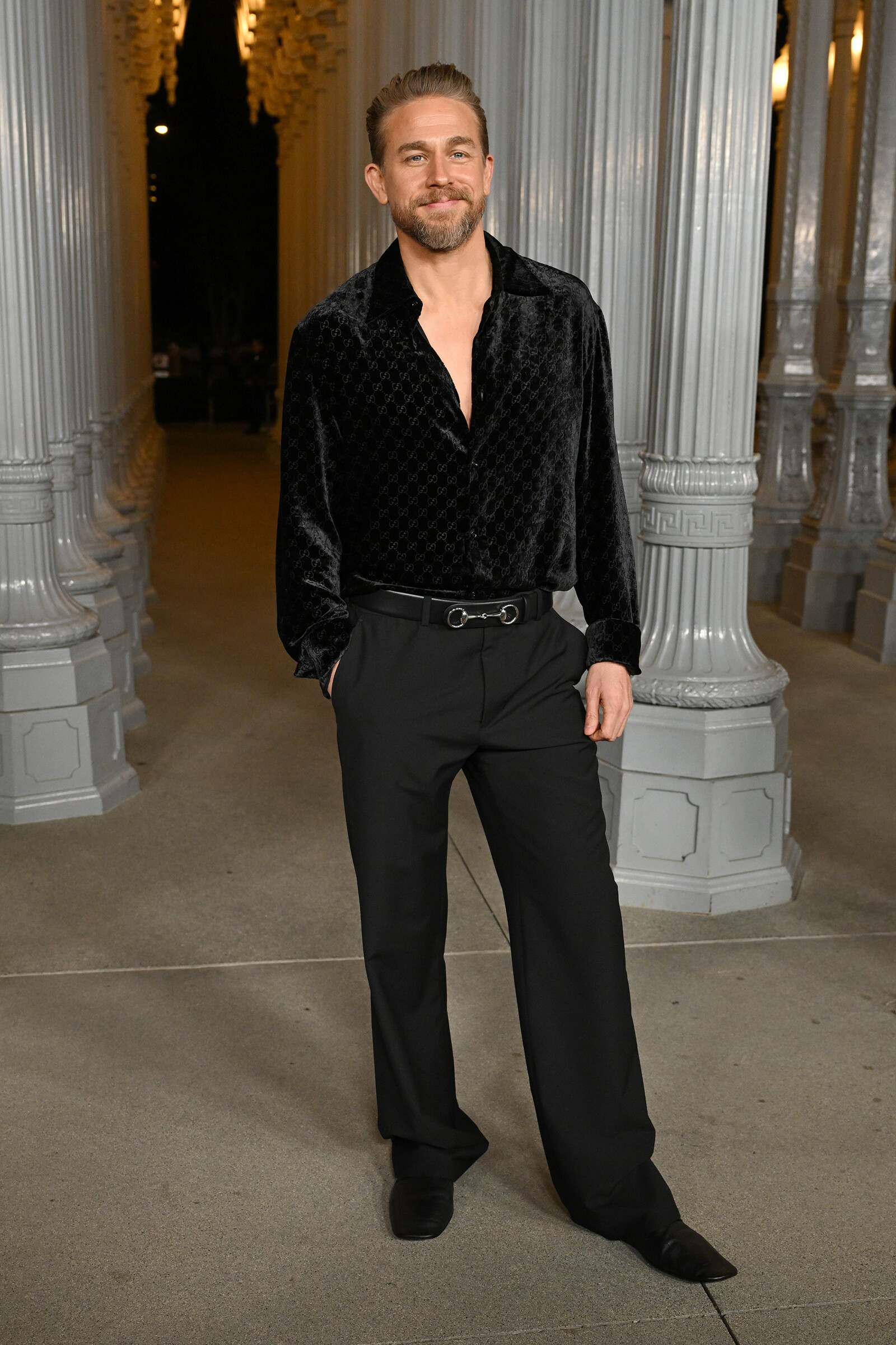 Чарли Ханнэм в Gucci на гала-вечере LACMA Art + Film 2025