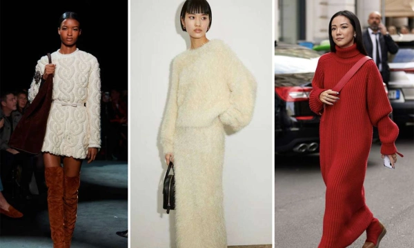 Теплые платья на каждый день: трикотаж, вязаное, миди — с чем носить