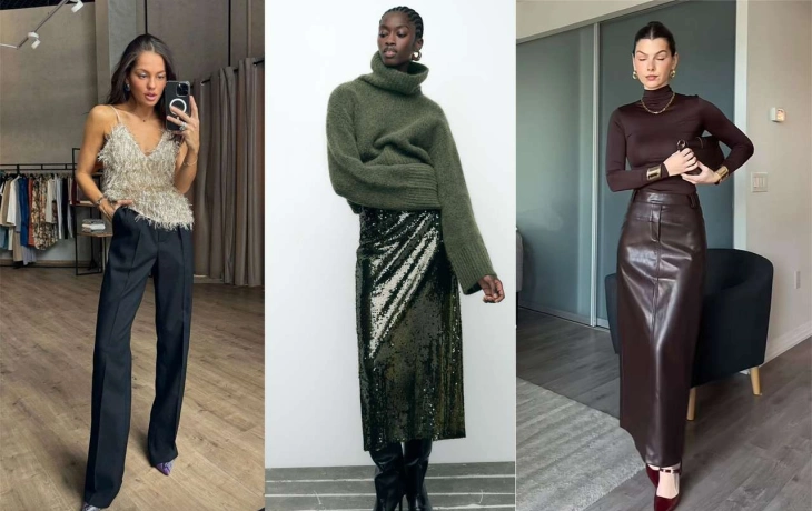 Надела и пошла: быстрые новогодние образы за 15 минут