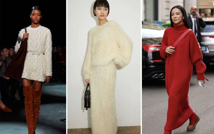 Теплые платья на каждый день: трикотаж, вязаное, миди — с чем носить Теплые платья на каждый день: трикотаж, вязаное, миди — с чем носить