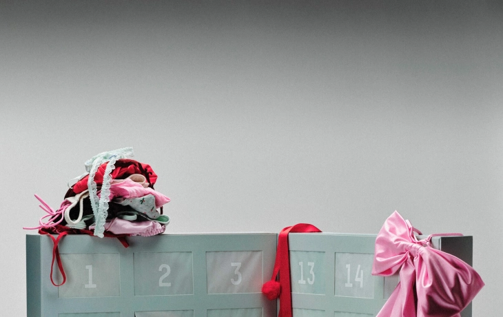 Skims представил лимитированный адвент-календарь с трусиками