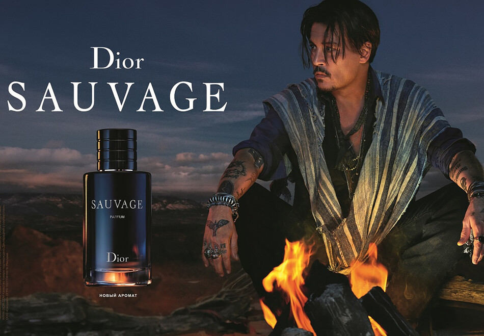 Джонни Депп в рекламной компании&nbsp;аромата Sauvage от Dior